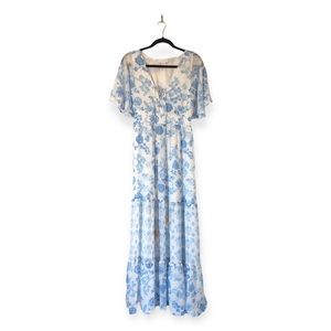 Floral Maxi Dress House of Harlow 1960 floral cottage core size S